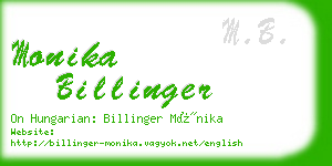 monika billinger business card